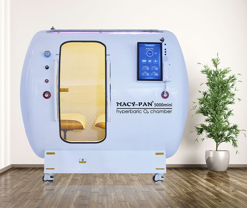 Cabina hiperbárica oxigenoterapia - HE5000mini - Shanghai Baobang Medical Equipment - con ruedas / 2 plazas