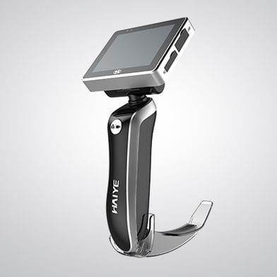 Videolaringoscopio de un solo uso - HYHJ-1330Ⅰ - Xi'an Haiye Medical Equipment - con hoja / con monitor de vídeo integrado