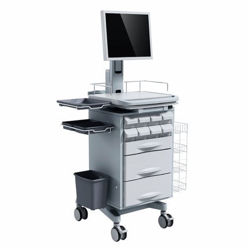Carro informático de dispensación de medicamentos - FG-H-11 - Fangge Medical - con cajón / seguro / inalámbrico