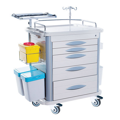 Carro de hospital - FG-A-03 - Fangge Medical - de emergencia / para instrumental / para desfibrilador