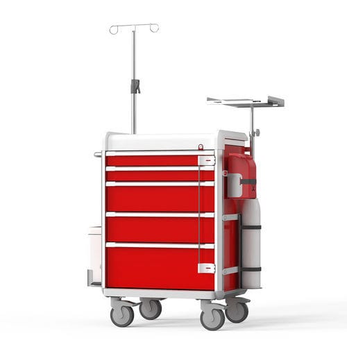 Carro médico - FG-A-08 - Fangge Medical - de emergencia / para instrumental / para desfibrilador