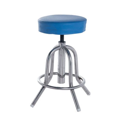 Taburete para centro sanitario - E05 - Fangge Medical - giratorio / de acero inoxidable / azul