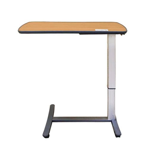 Mesa de cama de altura regulable - E13-A - Fangge Medical - con ruedas / neumática