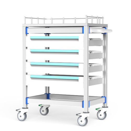 Carro de hospital - FG-PW-L4F/B - Fangge Medical - para consumibles / de almacenamiento / de acero inoxidable