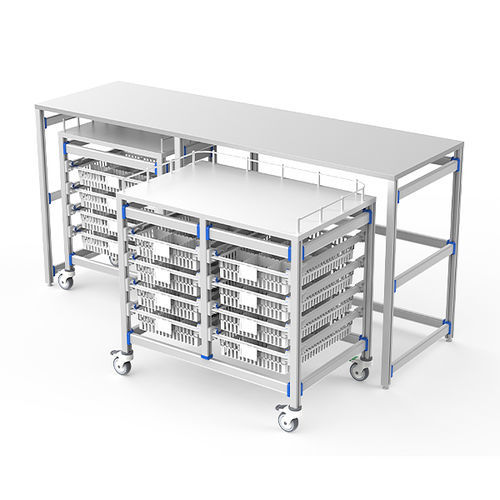 Estación de trabajo para sala de operaciones - FG-PW-60/40/4F/02 - Fangge Medical - con estantes / modular / con ruedas