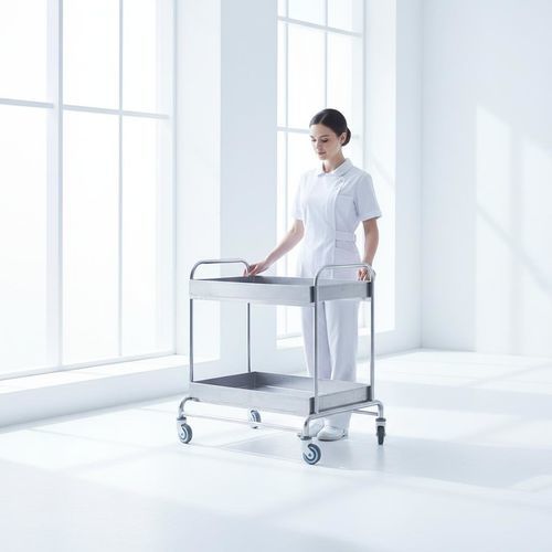 Carro de hospital - B20 - Fangge Medical - de servicio / de acero inoxidable / 2 estantes