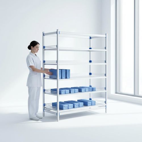 Estantería 5 estantes - FG-B-05F - Fangge Medical - para contenedores / para cestas / de farmacia