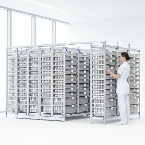 Estantería modular - FG-P-6012F03/6  - Fangge Medical - para contenedores / para cestas / de acero inoxidable