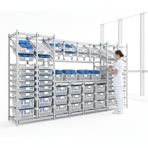 Estantería modular - FG-P-4010F/3F04/2F02 - Fangge Medical - para cestas / de acero inoxidable / de aluminio