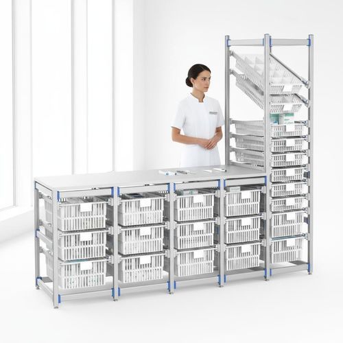 Estantería modular - FG-P-40/3F04/10F - Fangge Medical - para cestas / de acero inoxidable / de aluminio