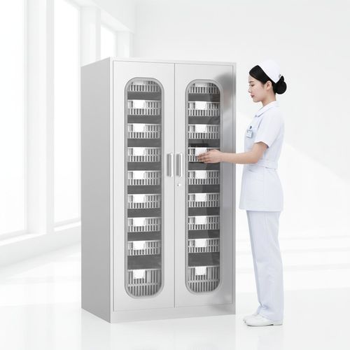 Armario para consumibles - D06 - Fangge Medical - para sala de operaciones / con puerta / de acero inoxidable