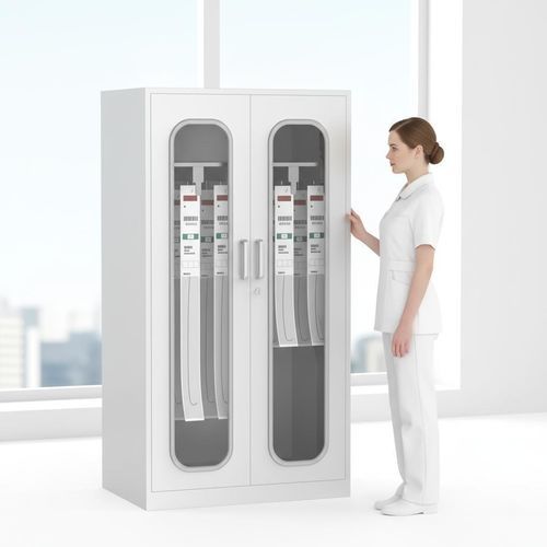 Armario para catéteres - D07 - Fangge Medical - de hospital / con puerta / de acero inoxidable