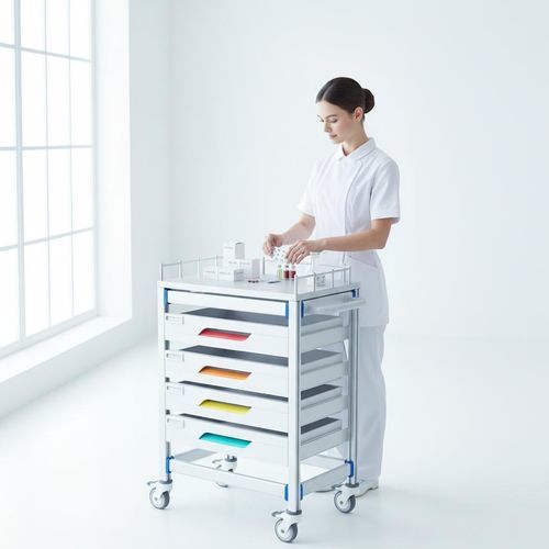 Carro para consumibles - FG-PW-V4F/B - Fangge Medical - de almacenamiento / de acero inoxidable / de aluminio