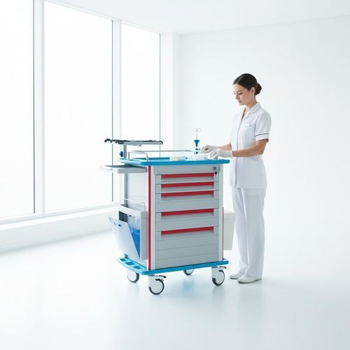 Carro de hospital - FG-A-02 - Fangge Medical - de emergencia / para instrumental / para desfibrilador