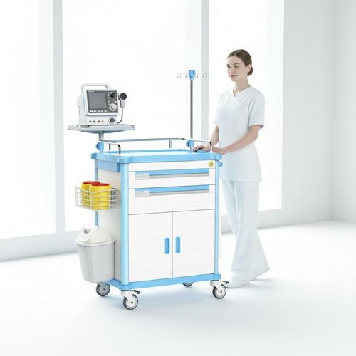 Carro de hospital - FG-A-06 - Fangge Medical - de emergencia / para instrumental / para desfibrilador