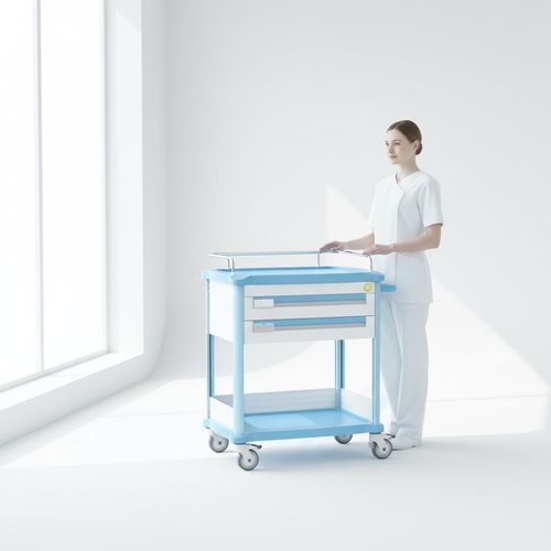 Carro de hospital - FG-B-02 - Fangge Medical - para medicamentos / de acero inoxidable / de plástico