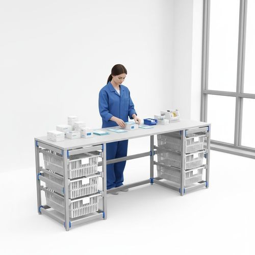 Estación de trabajo para cuidados de enfermería - FG-P-403F02 - Fangge Medical - con estantes / modular / de mesa