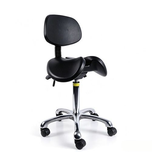 Taburete de laboratorio - FG181152 - Fangge Medical - de altura variable / neumático / con ruedas