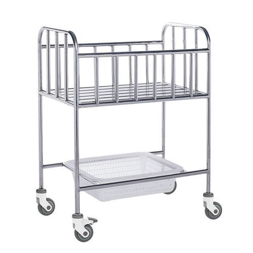 Cuna hospitalaria pediátrica - A04 - Fangge Medical - con ruedas / de acero inoxidable