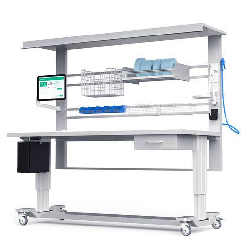 Mesa de instrumentos para mesa de operaciones - D19A - Fangge Medical - de acero inoxidable / de aluminio / eléctrica