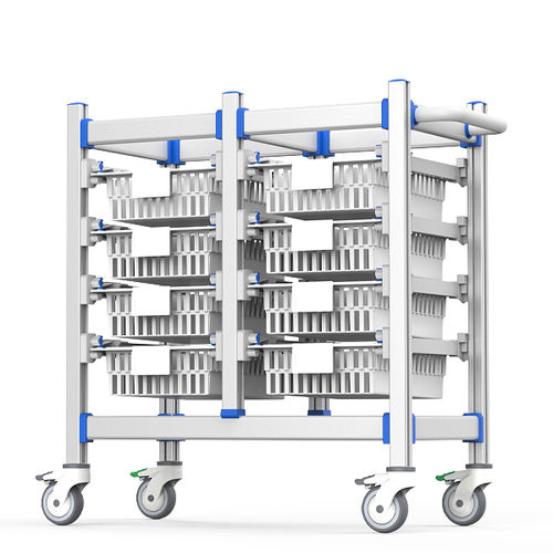 Carro médico - FG-PW-304F02  - Fangge Medical - para consumibles / de almacenamiento / de aluminio