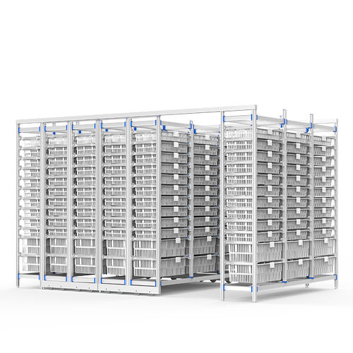 Estantería modular - FG-P-6012F03/6  - Fangge Medical - para contenedores / para cestas / de acero inoxidable
