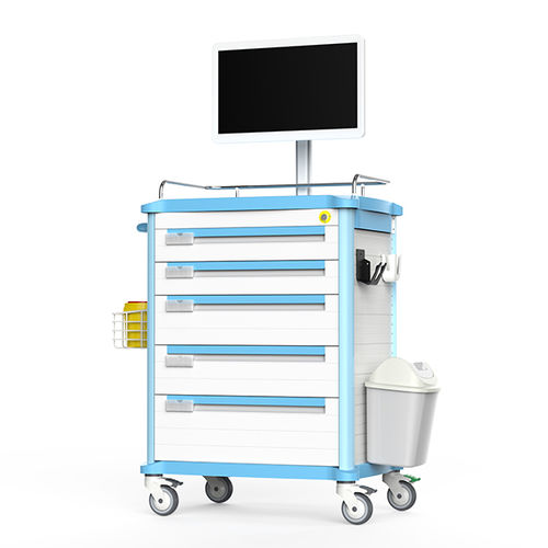 Carro informático médico - FG-H-16 - Fangge Medical - móvil / con cajón / inalámbrico