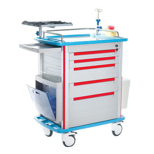Carro de hospital - FG-A-02 - Fangge Medical - de emergencia / para instrumental / para desfibrilador