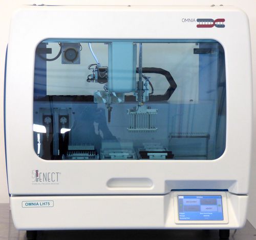 Estación de trabajo de laboratorio para PCR - OMNIA LH75 - LCM Genect srl - para extracción de ácidos nucleicos / automática / de manipuación de líquidos