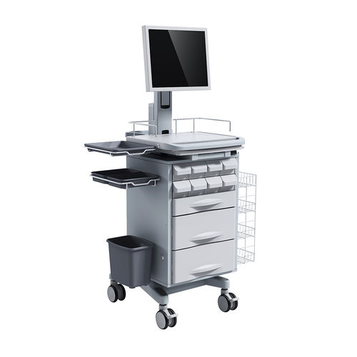 Carro informático de dispensación de medicamentos - HS-T-11 - Shandong HESOURCE Medical Equipment - accesorios / con cajón