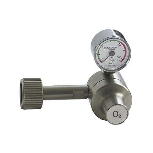 Regulador de presión de oxígeno - PM0124E - GLOOR MEDICAL - de aire / de CO2 / de protóxido de nitrógeno