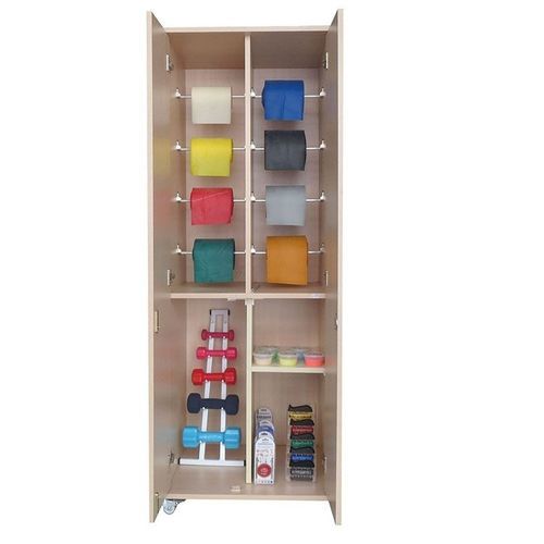 Armario con estante - FİZYODOL - Fizyomed - con puerta / con ruedas / con 2 puertas