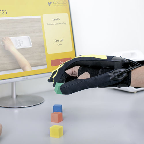 Sistema de rehabilitación de movilidad de la mano - EsoGLOVE™ Pro  - Roceso Technologies - robotizado