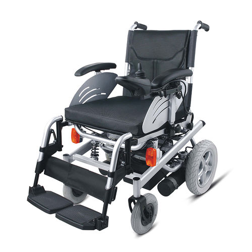 Silla de ruedas eléctrica - WG123 - WEGO Medical - de exterior / con reposapiernas / gris