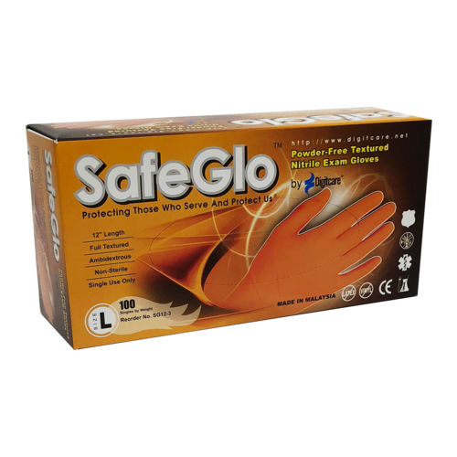 Guante de nitrilo - SafeGlo™ - Digitcare Corporation - médico / sin polvo