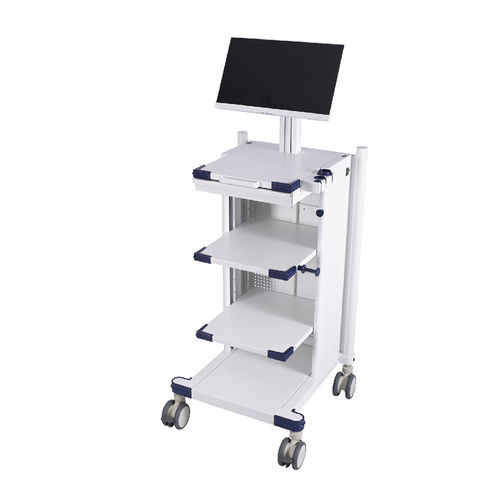 Carro médico - G-NB3-00-G - Fujian Secure Medical Technology - para endoscopia / para cuidados / con bandejas