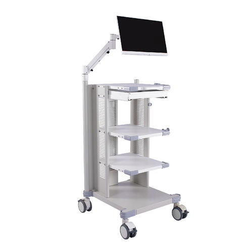 Carro médico - G-NB2-00 - Fujian Secure Medical Technology - para endoscopia / para cuidados / con bandejas