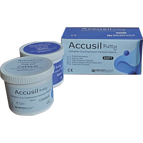 Material dental de vinilo polisiloxano - Accusil Putty  - PREVEST DENPRO LIMITED - para corona / para inlays dentales / para onlays dentales