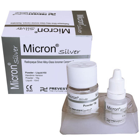 Adhesivo dental para restauración - Micron® Silver - PREVEST DENPRO LIMITED - vidrio ionómero / de adhesión química / líquido