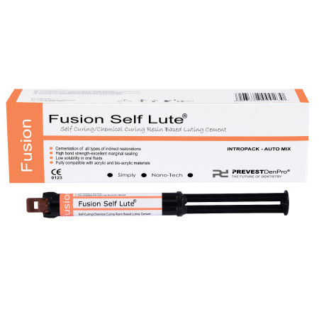 Adhesivo dental para inlays dentales - Fusion Self Lute - PREVEST DENPRO LIMITED - para onlays dentales / para corona / para puente dental