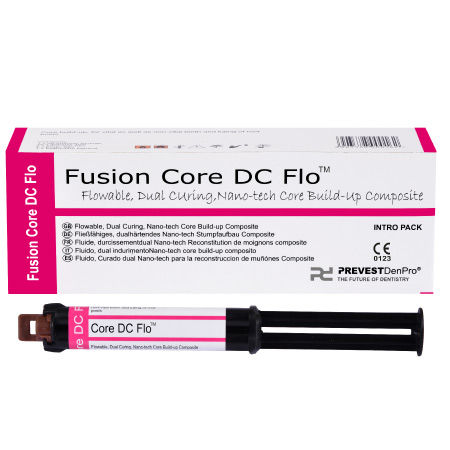 Material dental de composite fluido - Fusion Core DC Flo - PREVEST DENPRO LIMITED - para restauración dental / fotopolimerizable / radiopaco