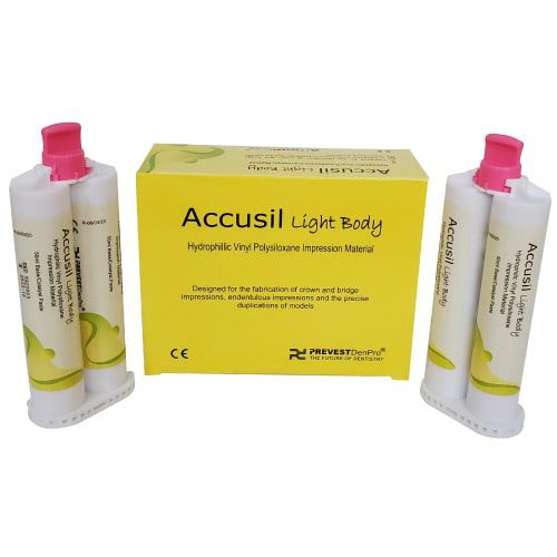 Material dental de vinilo polisiloxano - Accusil Putty Light Body - PREVEST DENPRO LIMITED - para puente dental / para corona / para moldes para impresiones dentales
