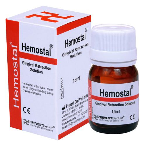 Material dental de porcelana - Hemostal - PREVEST DENPRO LIMITED - cloruro de aluminio / gingival / líquido