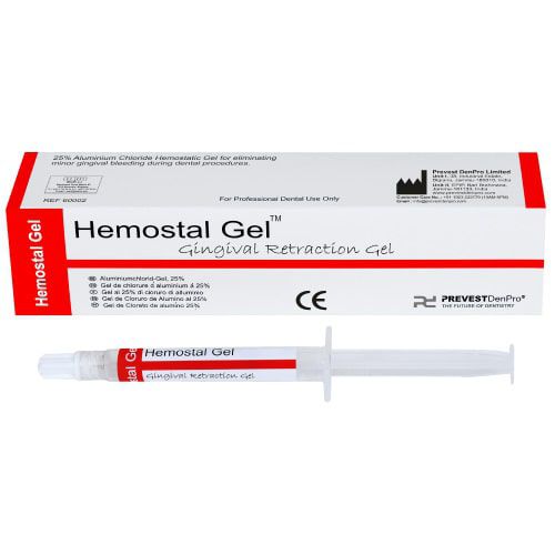 Material dental cloruro de aluminio - HEMOSTAL  - PREVEST DENPRO LIMITED - gingival / para profilaxis dental / de gel