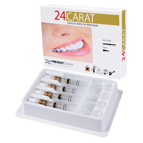 Material dental peróxido de carbamida - 24 CARAT - PREVEST DENPRO LIMITED - de blanqueamiento dental / de gel / blanco