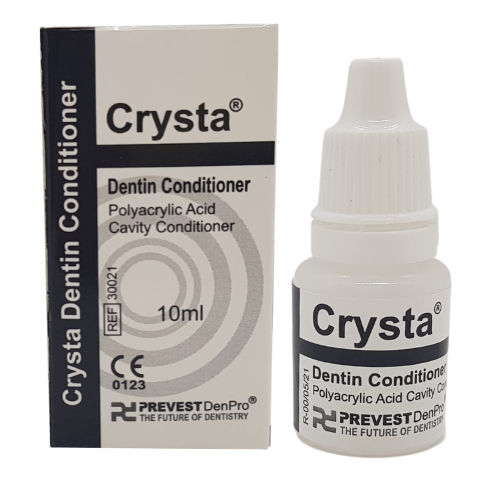 Material dental vidrio ionómero - Crysta® - PREVEST DENPRO LIMITED - ácido poliacrílico / para restauración dental / líquido