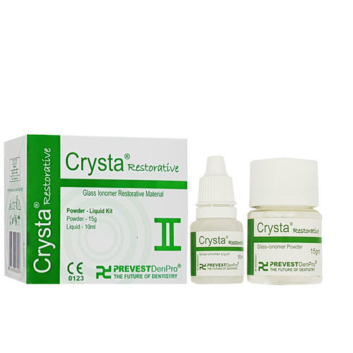 Adhesivo dental para restauración - Crysta® Restorative - PREVEST DENPRO LIMITED - vidrio ionómero