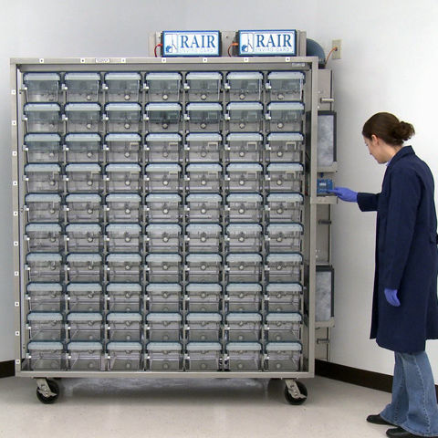 Jaula para la experimentación animal para ratones - RAIR HD - LAB PRODUCTS - modular / con ventilación