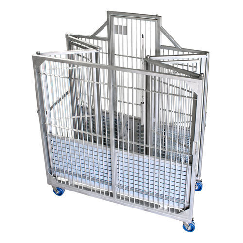 Jaula para la experimentación animal para perros - LAB PRODUCTS - modular / plegable / de acero inoxidable