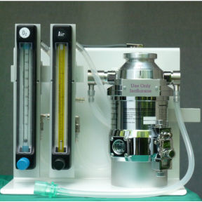 Estación de anestesia veterinaria para la experimentación con animales - CV 30-510 D-H - Rothacher Medical - para animales grandes / para animales pequeños / portátil